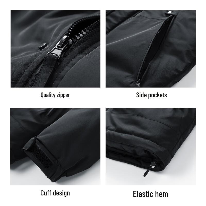 Paul Frank Men's Graphene Thickened Hooded Padded Jacket