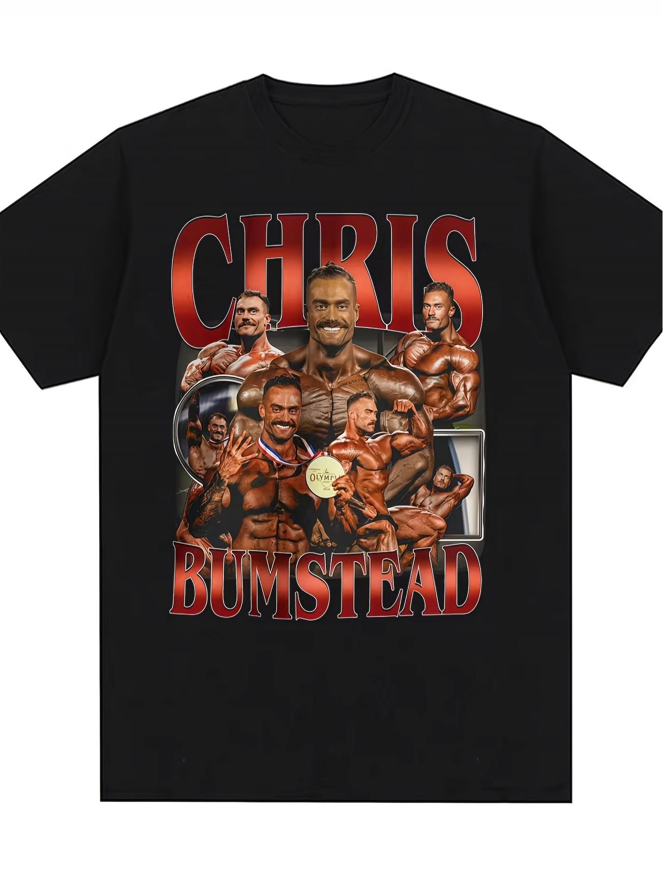 Men S Chris Bumstead Bodybuilding Graphic T-Shirt - Funny Gym Motivational Muscle Design XL