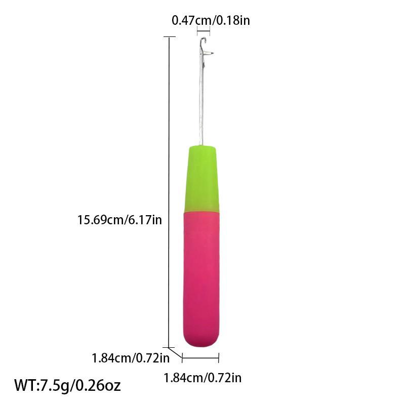 Wig & Hair Extension Crochet Hook with Tongue Hook - Braiding and Dyeing Tool Set
