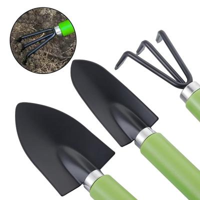 3Pcs/Set Planting Digging Weeding Garden Shovel Rake Spade For Flowers Potted Plant
