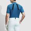 FILA Golf Polo Shirt Men's Logo Blue A11M415104F-DG