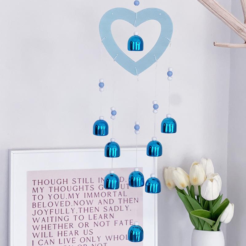 

Металлические колокольчики и деревянные подвески для украшения дома, креативные поделки, подарки на день рождения 13x55CM