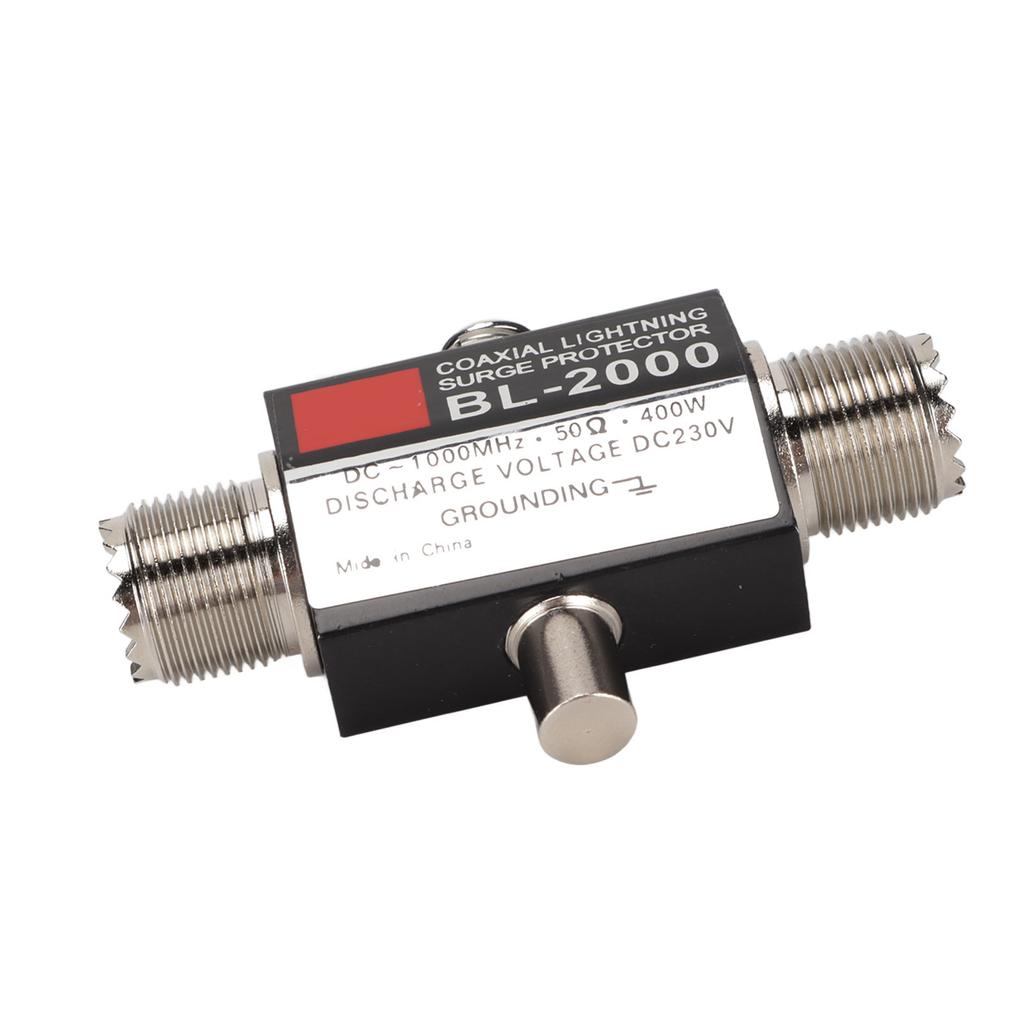 Yinitone BL‑2000 Coaxial Lightning Surge Protector PL259 Female to PL259 Female Coaxial Lightning Arrestor