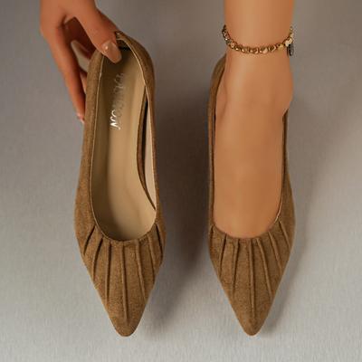 Women Flats French Folded Retro Low Cut Shoes Versatile Flat Bottom Women Single Shoes Autumn Style Comfortable Flats Loafers