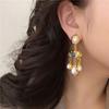 Water Droplet Pearl Drop Earrings Vintage Exaggerate Earring Retro Devil Eye Earrings  Party