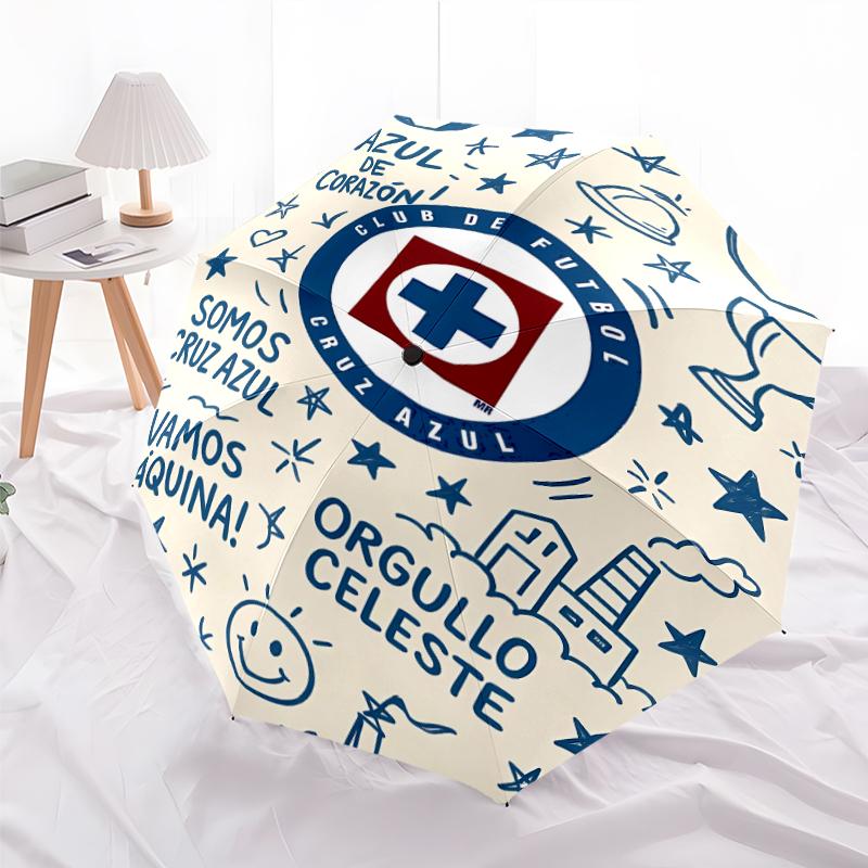 1 Stück Fußballmannschaft (66) Regenschirm, Sonnenschutz und UV-Schutz. Es hat acht stabile Rippen für den Außenbereich und ist ein perfektes Geschenk