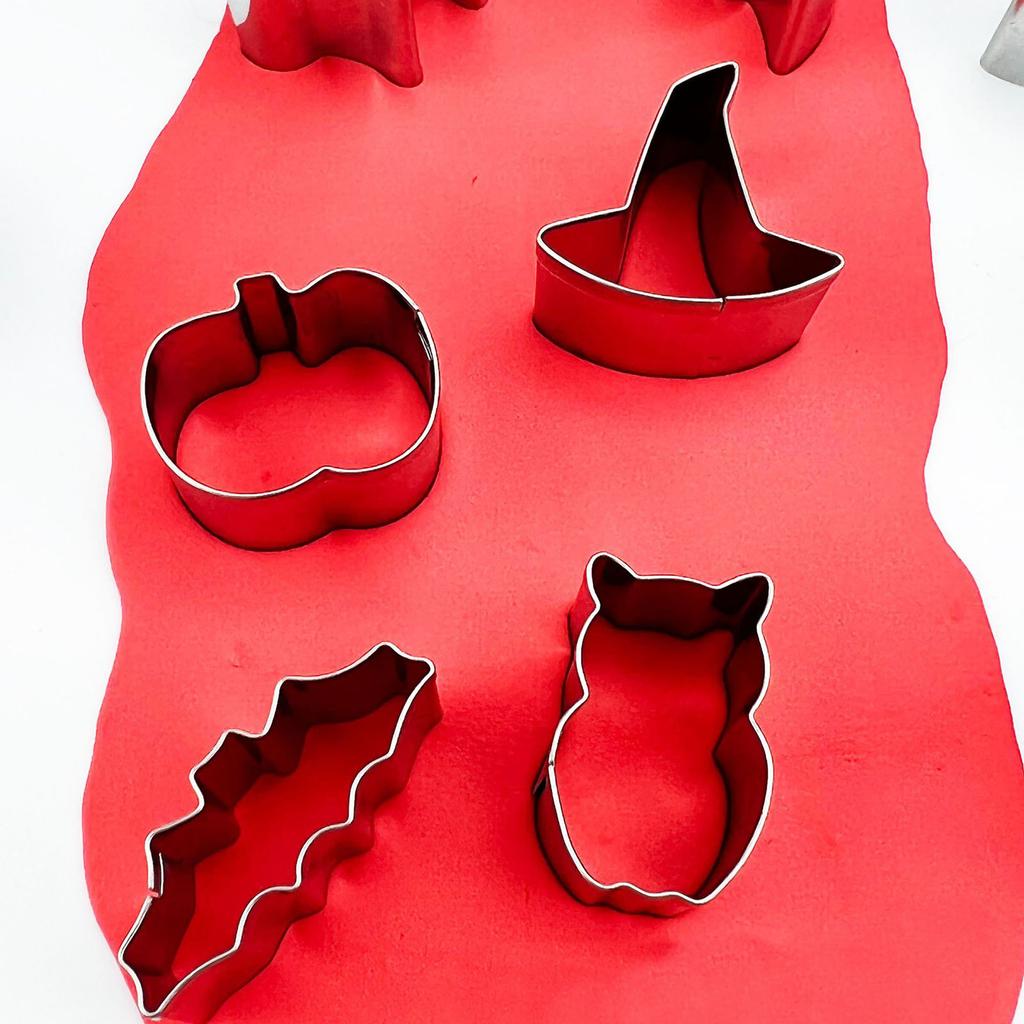 12pc Biscuit Moulds Cake Mould Halloween Cookie Mini Small Size Pumpkin Cookie Cutter Baking Tools Western Halloween Supplies L5