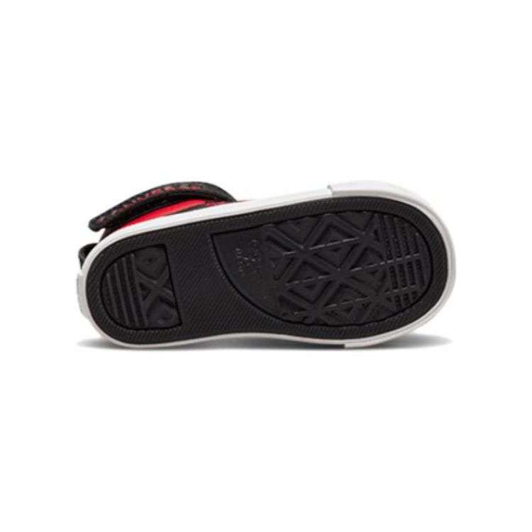 Converse Pro Blaze Strap Varsity Toddler Fleece Lined High Top Shoes Black Red A03228C