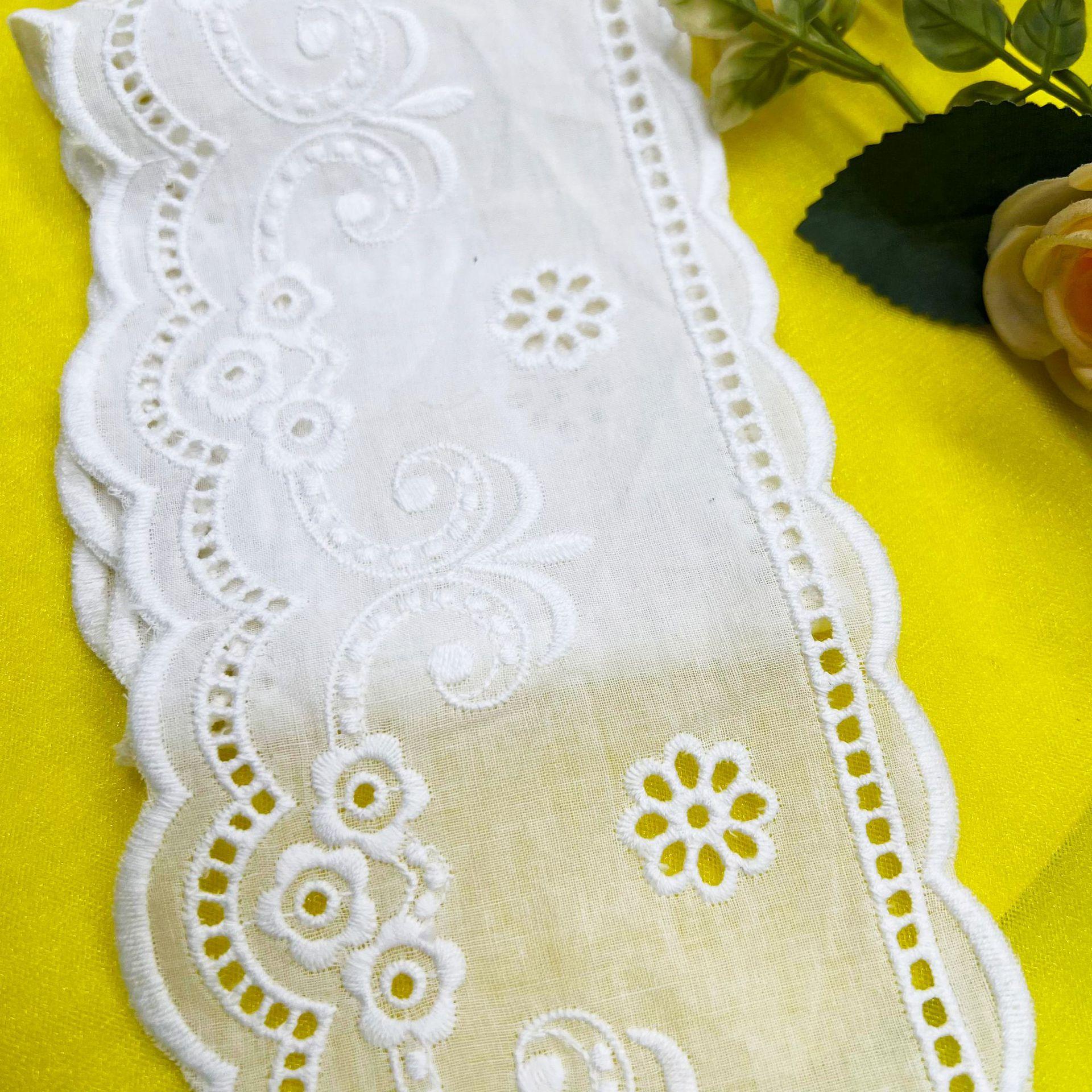 

Элегантные и изысканные кружевные кружевные аксессуары, аксессуары для одежды своими руками, ажурная кружевная ткань, кружевные поделки, изготовление лент 11cm*5 Yards