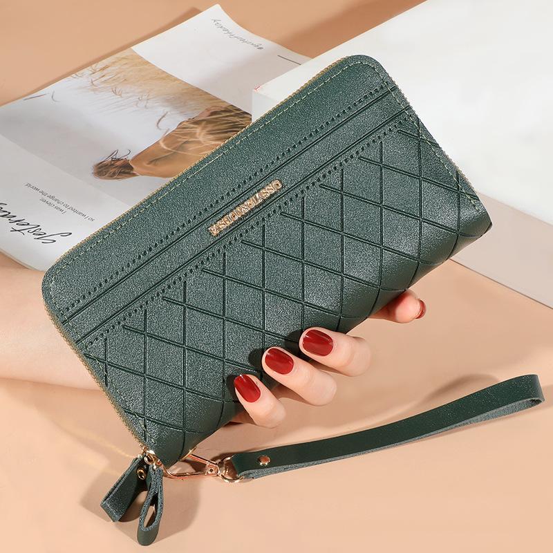 Double Zipper Long Women S Wallet Female Purses Tassel Coin Purse Card Holder Wallets Female Pu Leather Clutch Money Bag