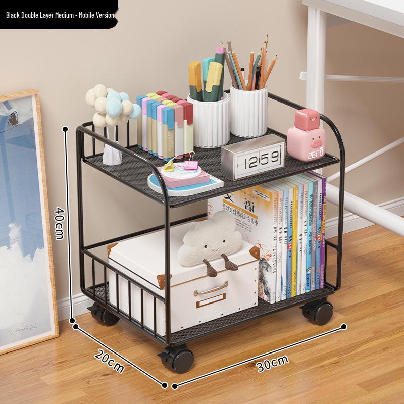 Multilayer Desktop Bookshelf and Organizer for Office, Dining, or Dorm Desk