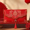 Tassels Money Red Pocket Blessing Words New Year Money Bag Brocade Red Envelope  Party Gifts
