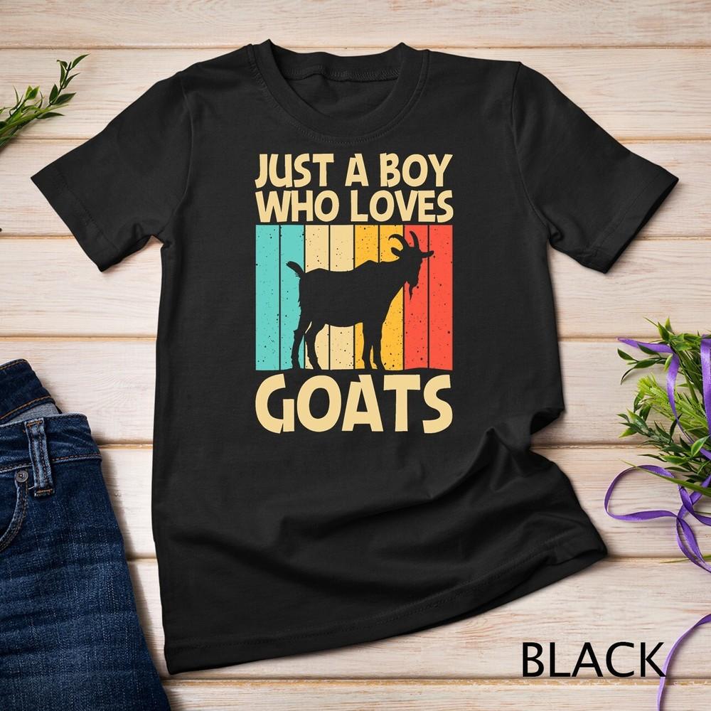 Cool Goat Design For Boys Kids Goat Farmer Farming Lovers T-Shirt Unisex T-shirt