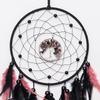Gothic Dreamcatcher Colorful Feather Wind Chime Crystal Hand-woven Living Room Bedroom Hanging Ornaments Wall Pendant Home Decor