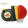 Insulation Pad Easy Clean Faux Leather Placemat Heat Resistant Table Protection Mat for Home Kitchen