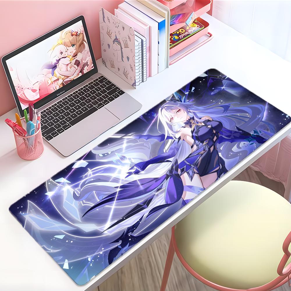 Game Futuristic HHonkai Star Rail Mouse Pad Large Thick Desk Pad Stitched Edges Gaming Mouse Mat For Pc
