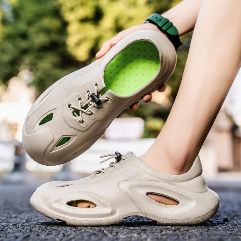 Fashion Men EVA Slippers Summer Upstream Shoes Water Breathable Wading Aqua Shoes Male Mesh Non-Slip Quick Drying Sandals Sneakers