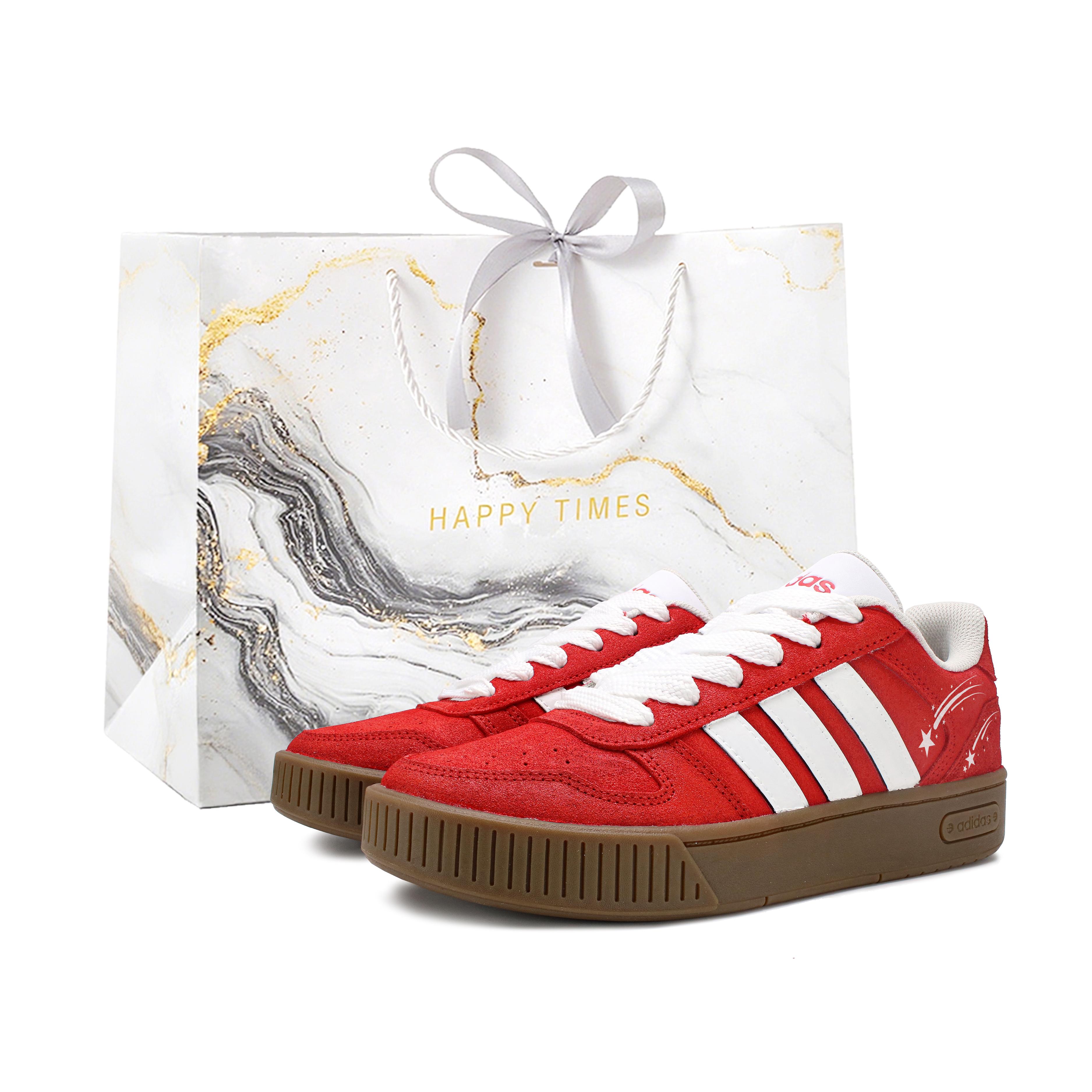 Adidas Neo D PAD Low top Skateboard Shoes Unisex Red White JP8232(Team1723-) 35⅔