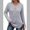 Women's Fashionable Casual Solid Color Long Sleeve Ribbed Hooded Top