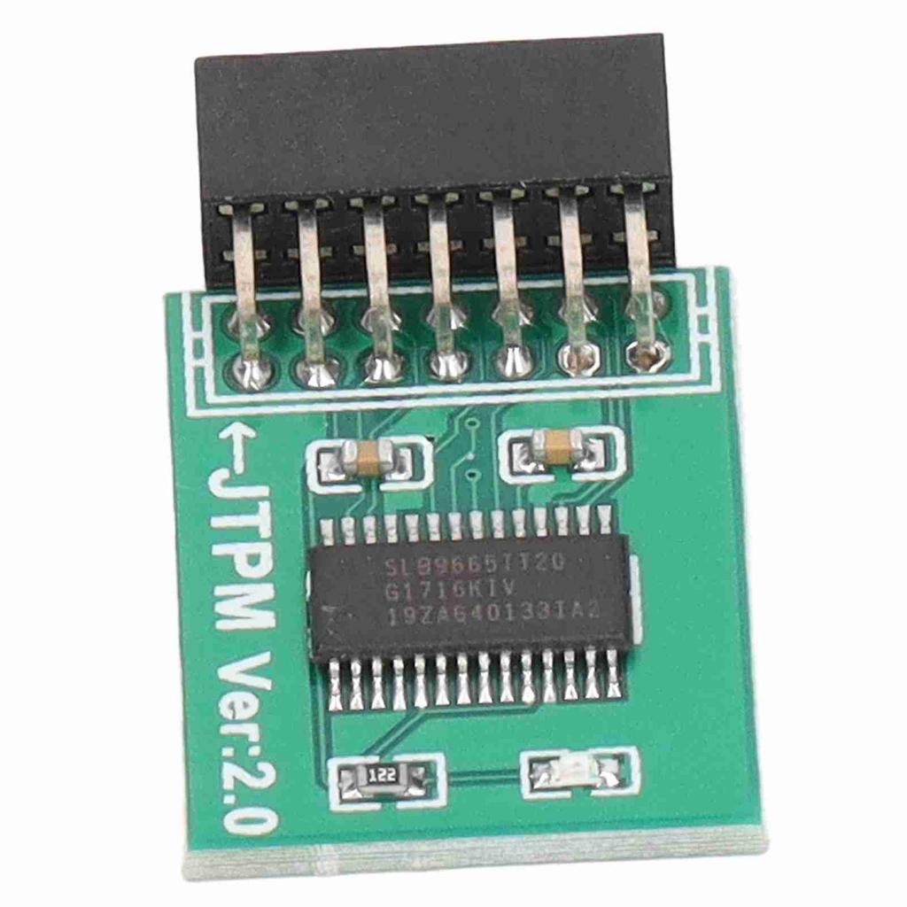 TPM 2.0 Module Strong Encryption 14 Pin LPC Interface TPM Module Board for Win11 Green