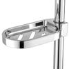 Silver Soap Holder Clip-on Design Shower Rod Soap Dish Soap Dish  Bathroom Organizer