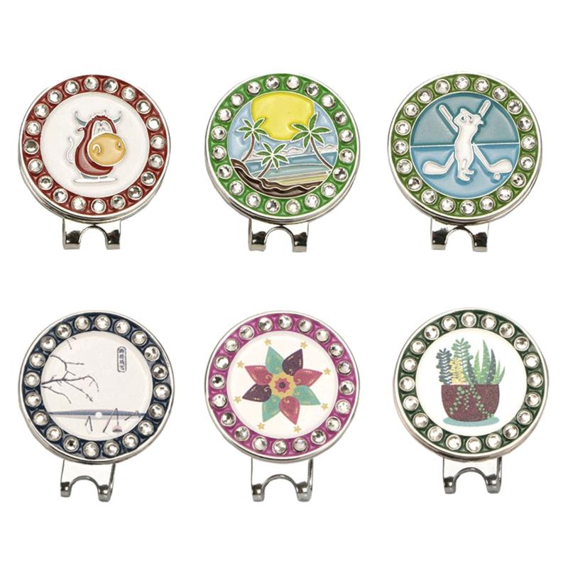 Golf Marker With Magnetic Cap Hat Clips Training Accessories Multi Colors for Men Women Golfer Delicate Gifts