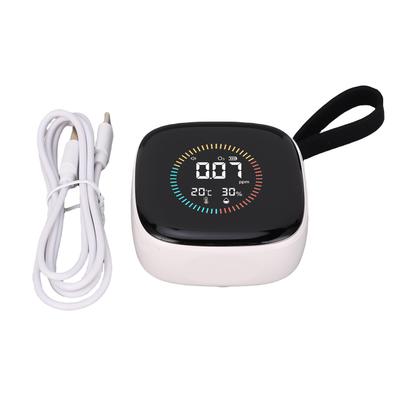 3 In 1 O3 Temperature Humidity Meter 0 50PPM LCD Display Portable O3 Tester with Lanyard for Home Travel Camping Picnic