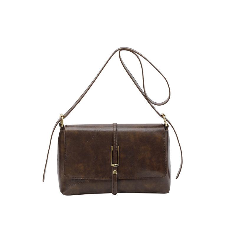 Extra Large Bag Women S Large-Capacity Pu Women S Messenger Bag High-End Retro Versatile Shoulder Small Square Bag