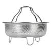 Steam Basket with Foldable Handle 304 Stainless Steel Multifunctional Colander Steam Insert for