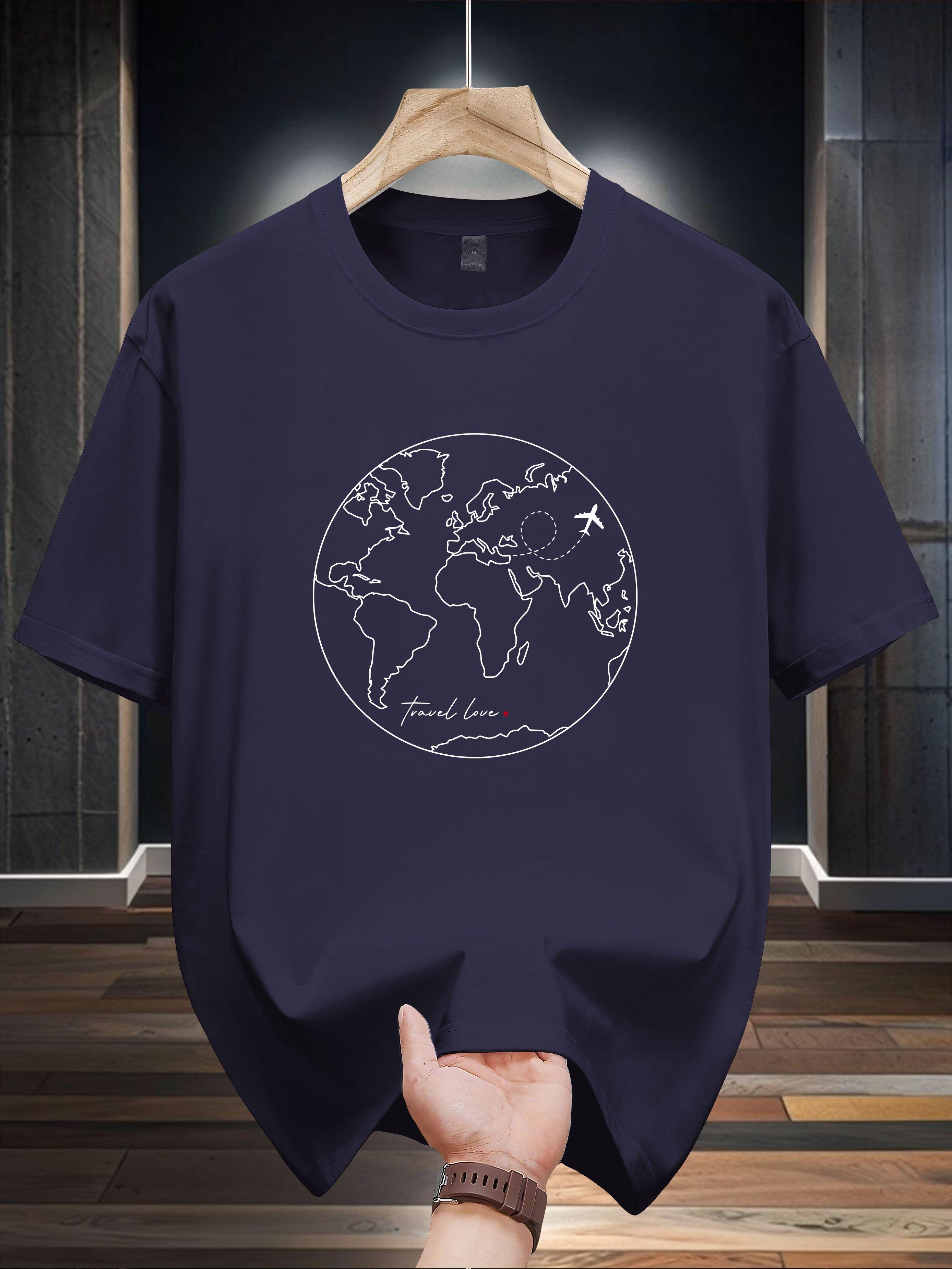 [Everyday Comfort] 100% Cotton Graphic T-shirt - Casual Crew Neck XXXXL