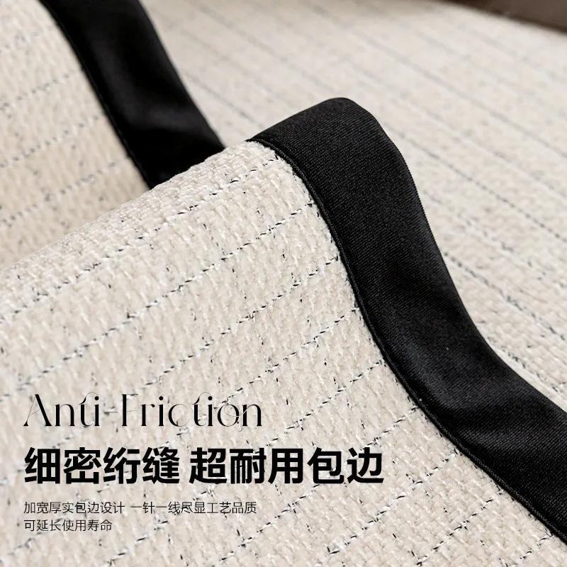 Luxury Sofa Cover High-Quality Chenille Non-Slip Black Edge Sofa Cushion Friendly One-Piece Couch Protector Fits Armchairs