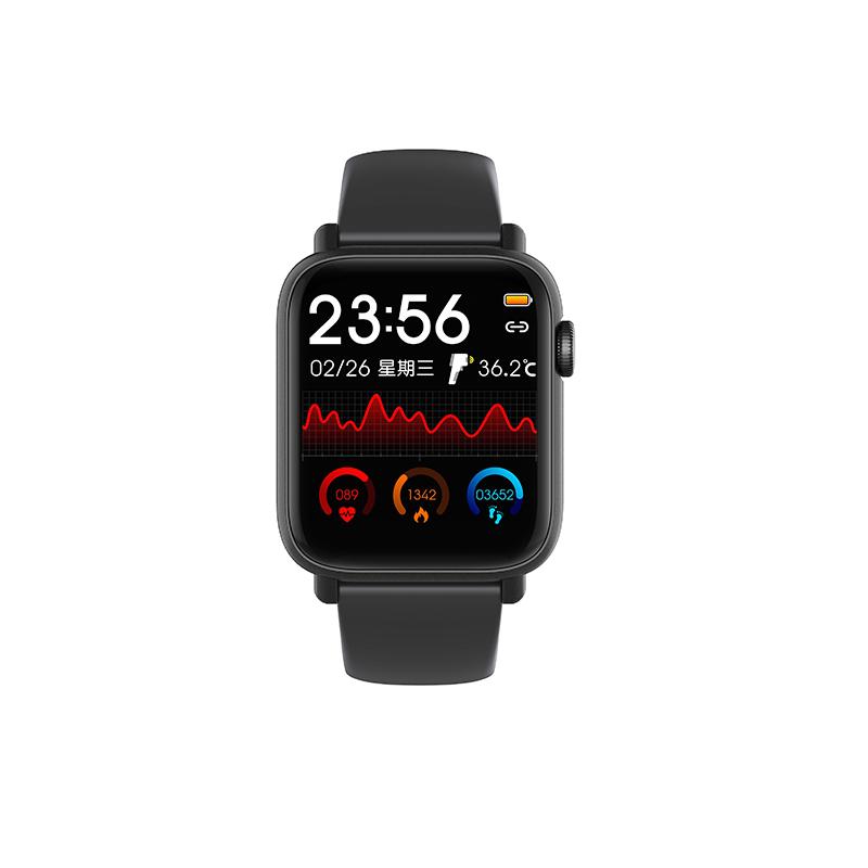Qs19 Body Thermometer Smart Watch Heart Rate Monitor Sport Fitness Tracker  Ip67 Waterproof Men Women Smartwatch For Ios Android - Smart Watches -  AliExpress