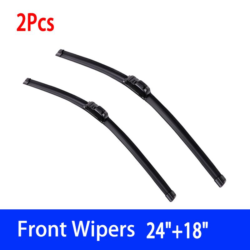 

For Citroen C3 MK1 2002-2009 Car Wiper U-type Soft Rubber Boneless Wiper HD Quiet Durable Automotive Wiper 24 +18