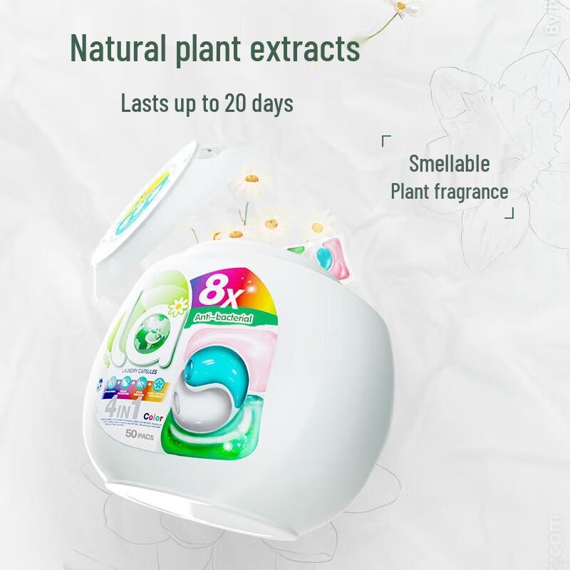 Walch Mama's Choice 4-in-1 Laundry Detergent Pods, Color Protection, 50 Count