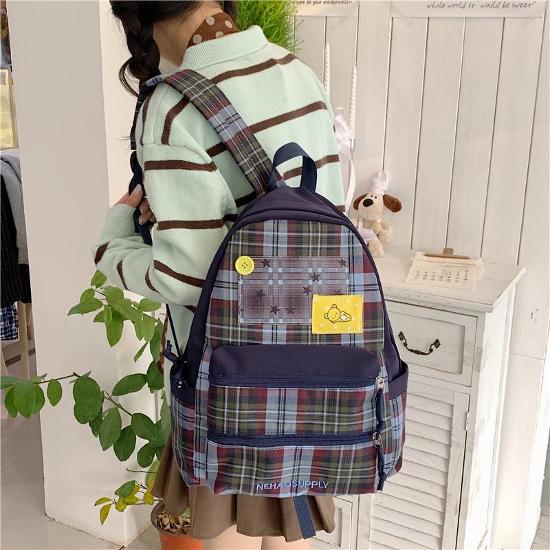 Schoolbag cute small fresh simple backpack new light casual versatile sweet backpack light commuter student bag