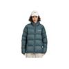 Giacca Piumino Corta Larga con Stampa Lettere e Collo Alto Serie CF Su Li Ning Capo Esterno Unisex Blu Oceano AYMT275-2