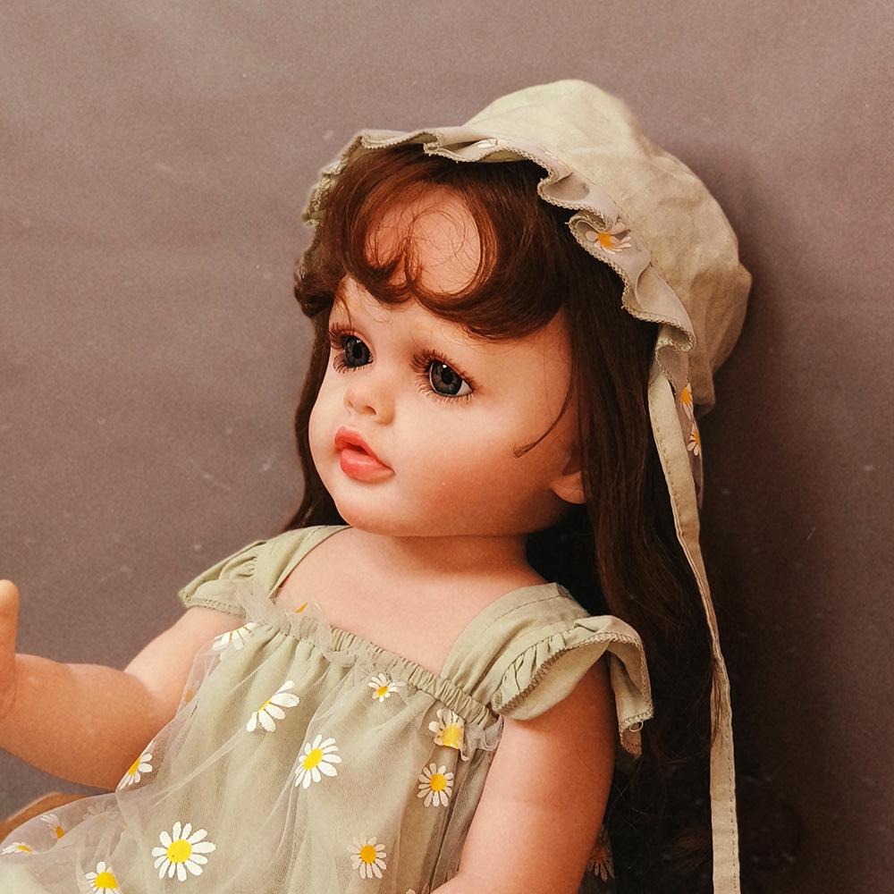 50CM Washable Lifelike Soft Hand-painted Simulation Baby Reborn Doll Children Accompany Play Doll Gift