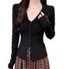 Women's Autumn & Winter Slimming Knit Cardigan with Retro Turn-Down Collar