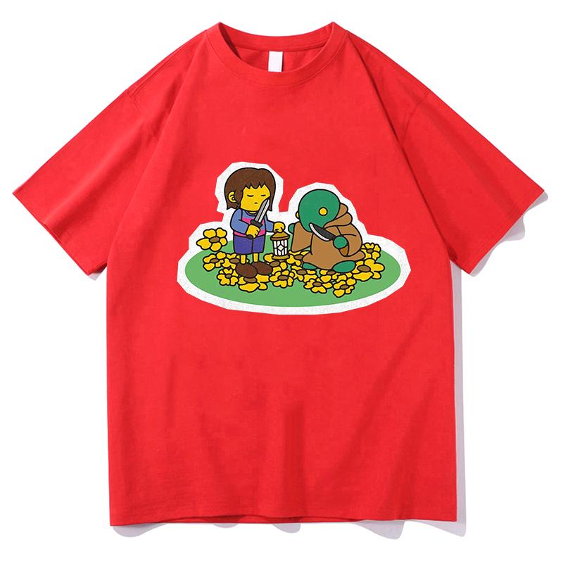 HuUnisex and Tonberry Vintage TShirt Funny Meme Graphic Tee Aesthetic Shirt Unisex 90s Y2K Style Harajuku Pure Cotton Tops Clothes