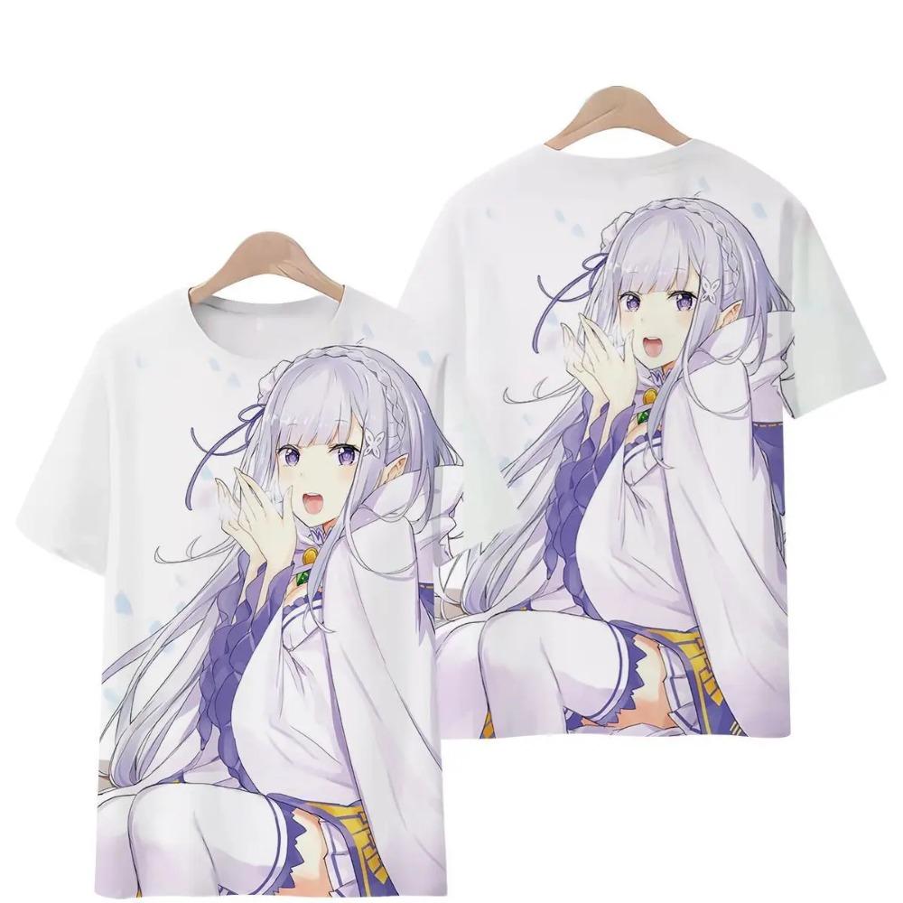 Starting From Scratch World Life Anime Men's and Women's Short-sleeved Printed T-shirt Two-dimensional Summer Clothes