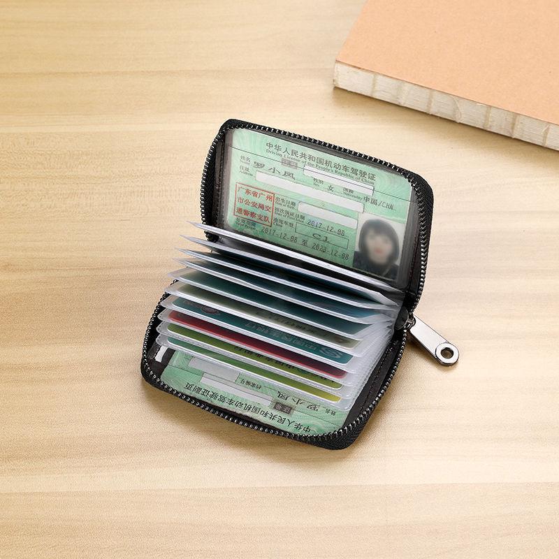 Ultra-Thin Minimalist Anti-Demagnetization Card Holder with Large Capacity for Men and Women