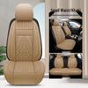 2025 All-Season Universal Breathable Leather Car Seat Cover Set - 5-Seat, Full Surround, Three-Piece