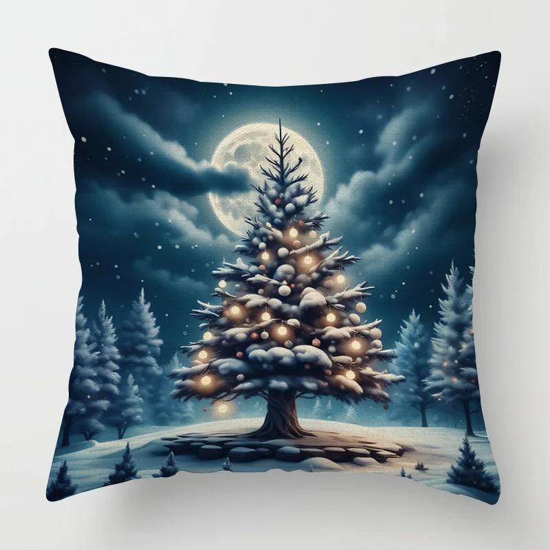 Modern Decorative Cushion For Home Living Room Decor Throw Pillow Cover 45*45 40X40Cm 60X60Cm 45X45Cm 50X50Cm Merry Christmas
