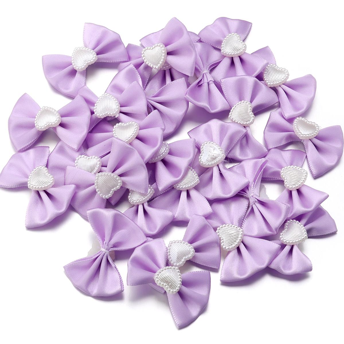 

20pcs/lot Sweet Cute Colorful Ribbon Bows Polyester Bow Tie For Kids Girls DIY Jewelry Making Headwear Hairpin Gifts Accessories фіолетовий