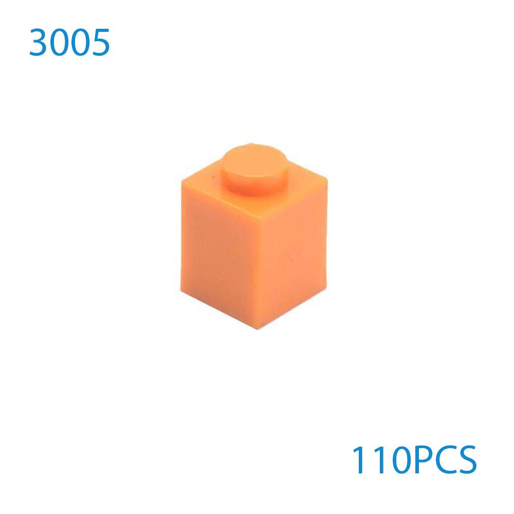 50 Stück/Los DIY Bausteine Dicke Figuren Steine 1x1 Noppen Pädagogisch Kompatibel mit 3005 Kunststoffspielzeug für Kinder Geschenke