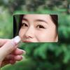 1Pcs Mini Compact Makeup Mirror with PU Leather Shatter Proof Pocket Mirror Portable Travel Stainless Steel Cosmetic Hand Mirror