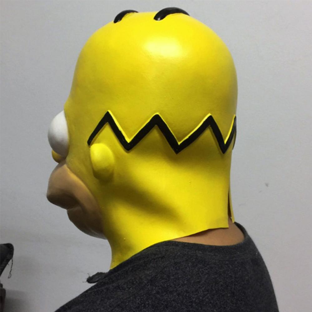 Simpsons Latexmaske für Cosplay Latex Maskenball Halloween Party Requisite
