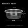 Disposable Transparent Round Takeout Container