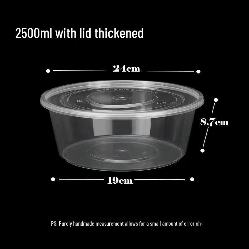 Disposable Transparent Round Takeout Container