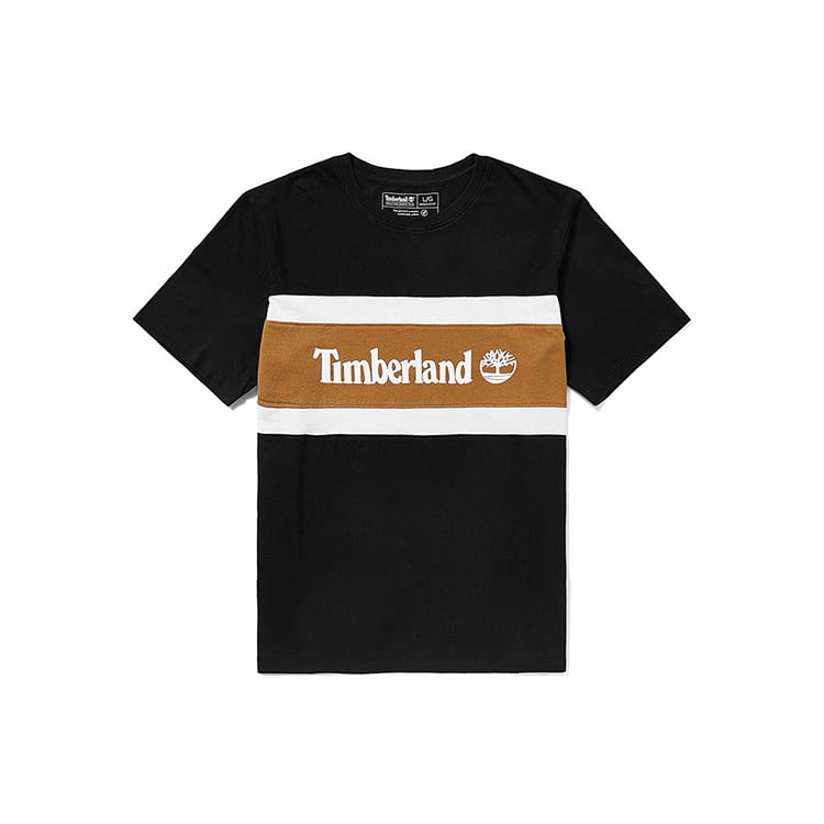Timberland T Shirts Men's Black Crew Neck Moderate A22S1P56